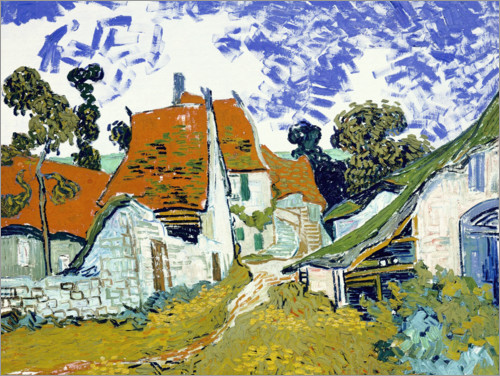 Póster Street in Auvers sur Oise