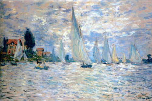 Poster The Boats Regatta at Argenteuil