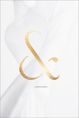 Poster Ampersand gold
