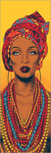 Poster Afrikanische Frau