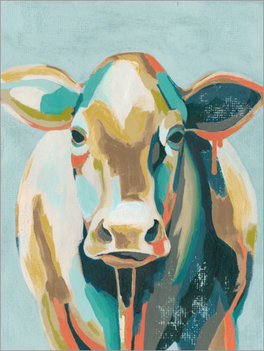 Poster Vache colorée II