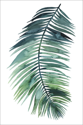 Poster Feuille de palmier en aquarelle II