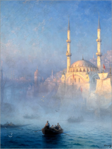 Poster Konstantinopel, die Nusretiye Moschee