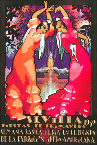Poster Frühlingsfest von Sevilla (spanisch)