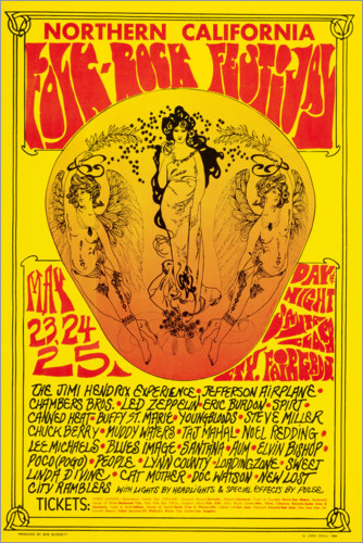 Plakat Northern California Folk-Rock Festival