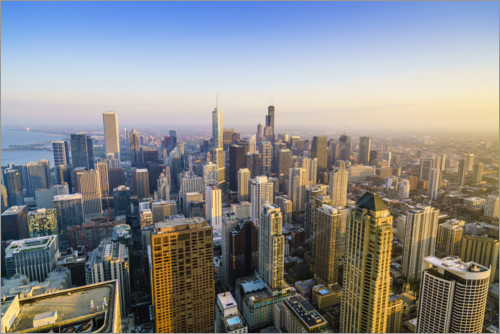 Chicago Skyline Print By Fraser Hall 