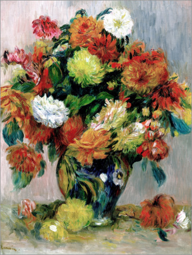 Poster Vase mit Blumen I