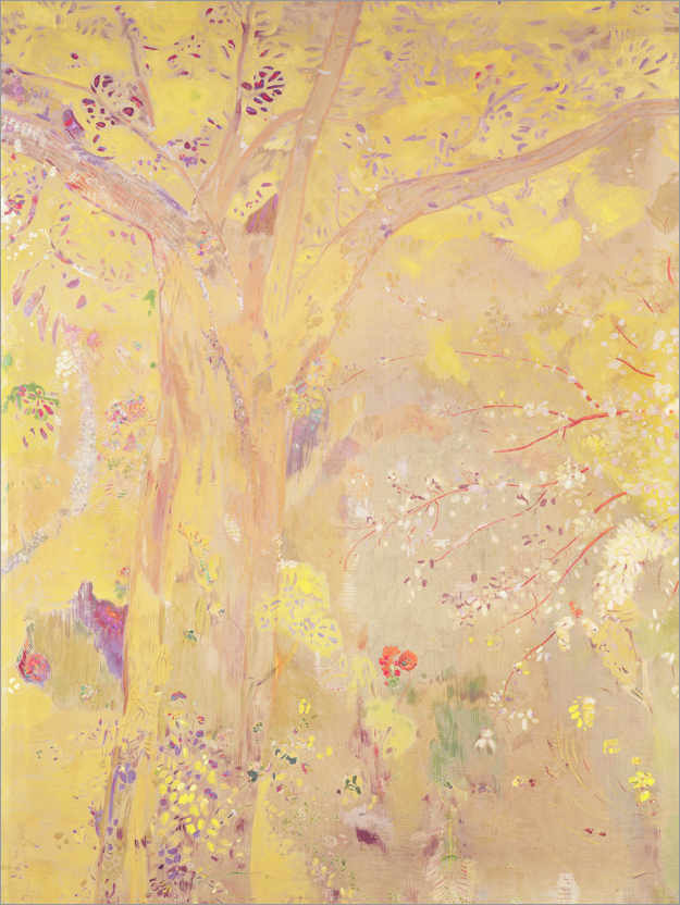 Poster Arbre jaune