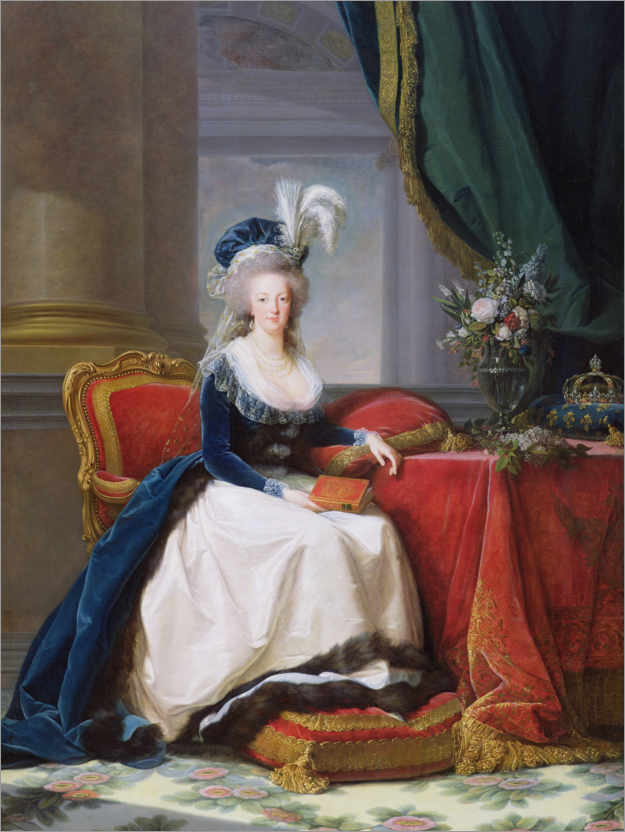 Plakat Portrait of Marie Antoinette, Queen of France