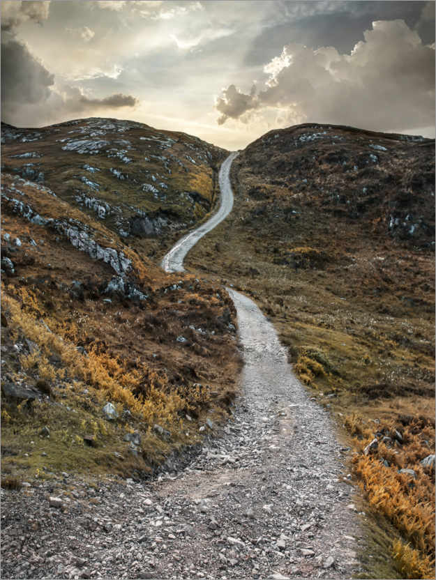 Poster Coucher de soleil sur l'île de Skye