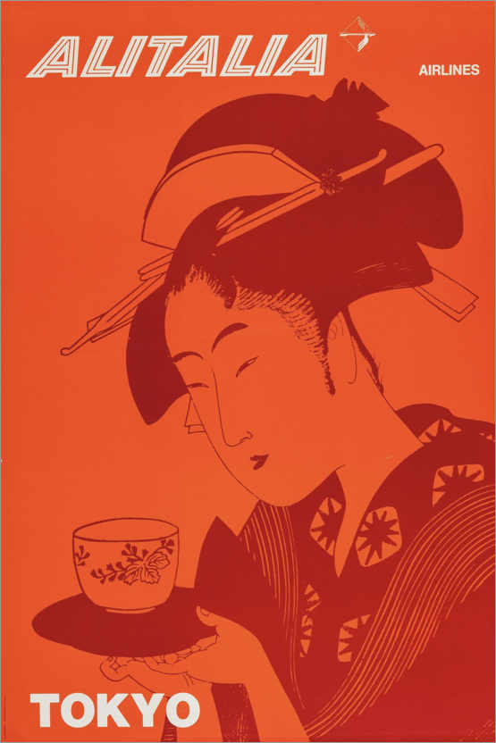 Poster Tokyo via Alitalia