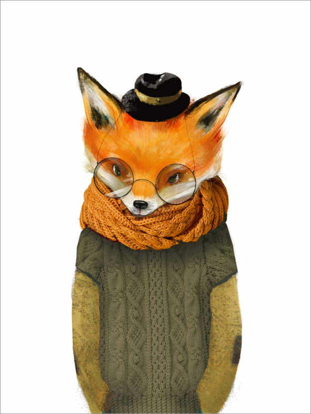 Poster Autumn fox