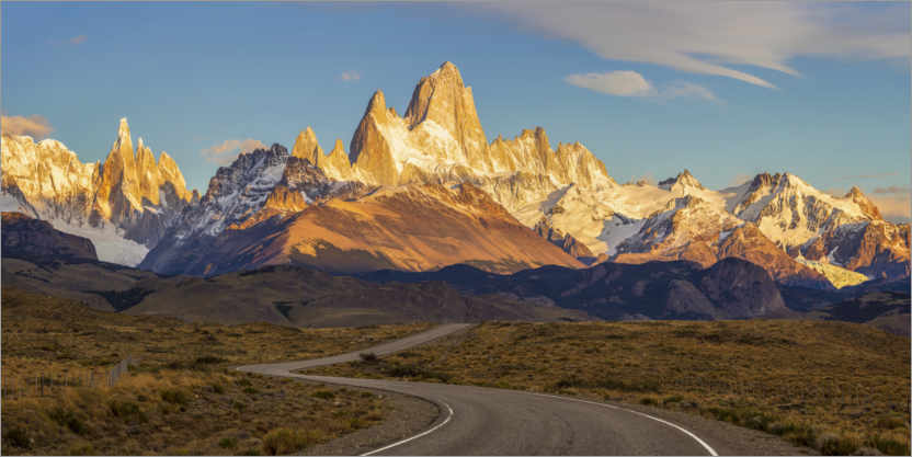Plakat Sunrise at Fitz Roy in Patagonia