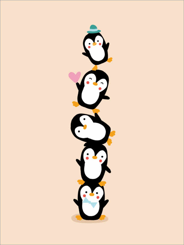 Poster Penguin friends