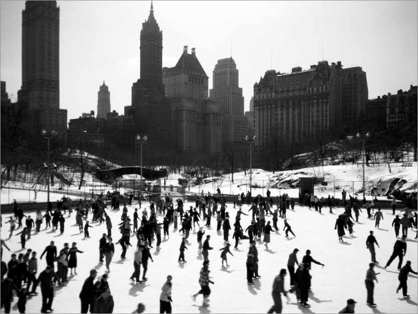 Poster Wollman Ice Rink Central Park Manhattan