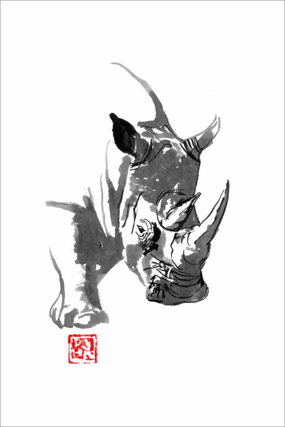 Poster Rhinocéros