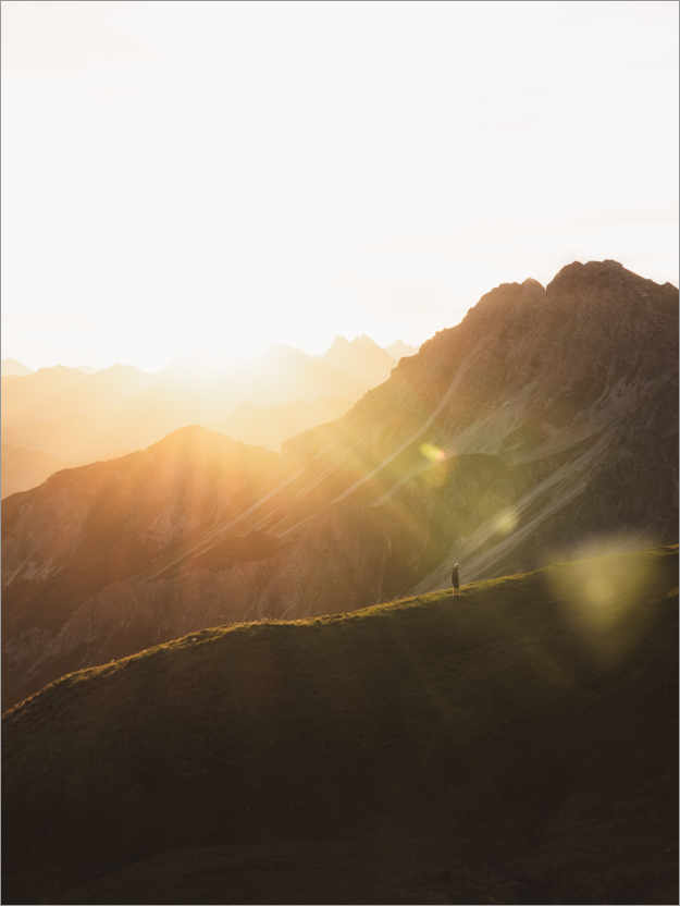 Póster Amanecer en los Alpes de Allgäu