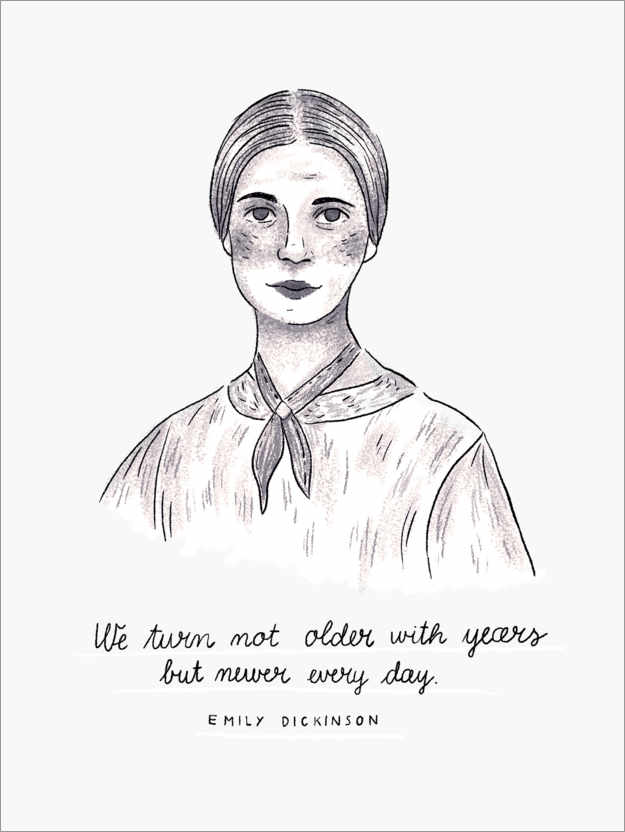 Póster Emily Dickinson - cita