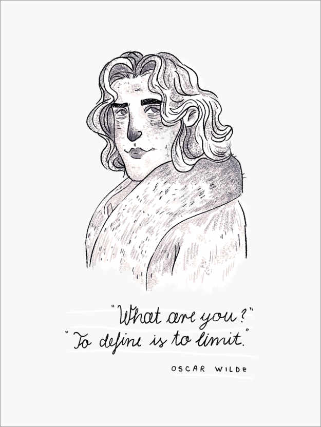 Póster Oscar Wilde - cita