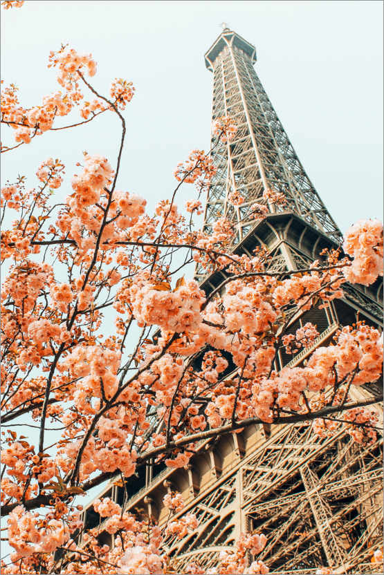 Póster Paris na primavera