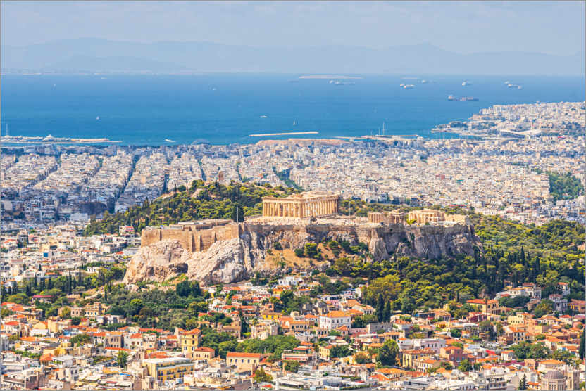 Poster Die Akropolis von Athen, Griechenland