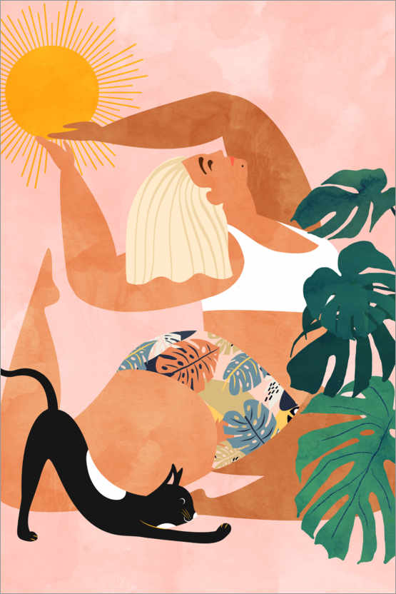 Poster Yoga tropical