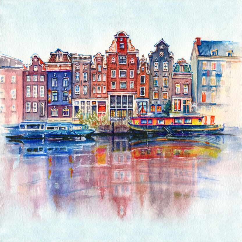 Poster The canals of Amsterdam