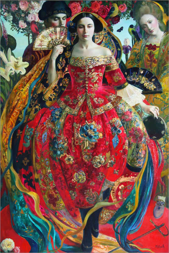 Plakat Red Dancer III