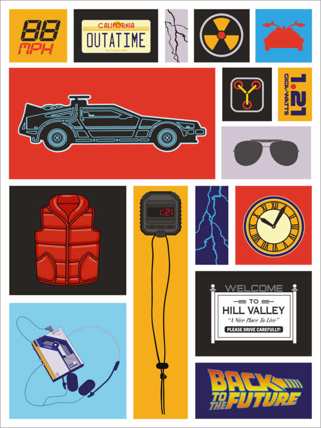 Poster Back to the future, Pop Art