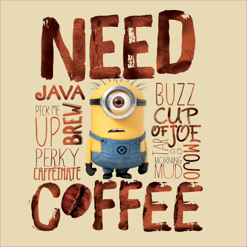 Plakat Carl needs coffee