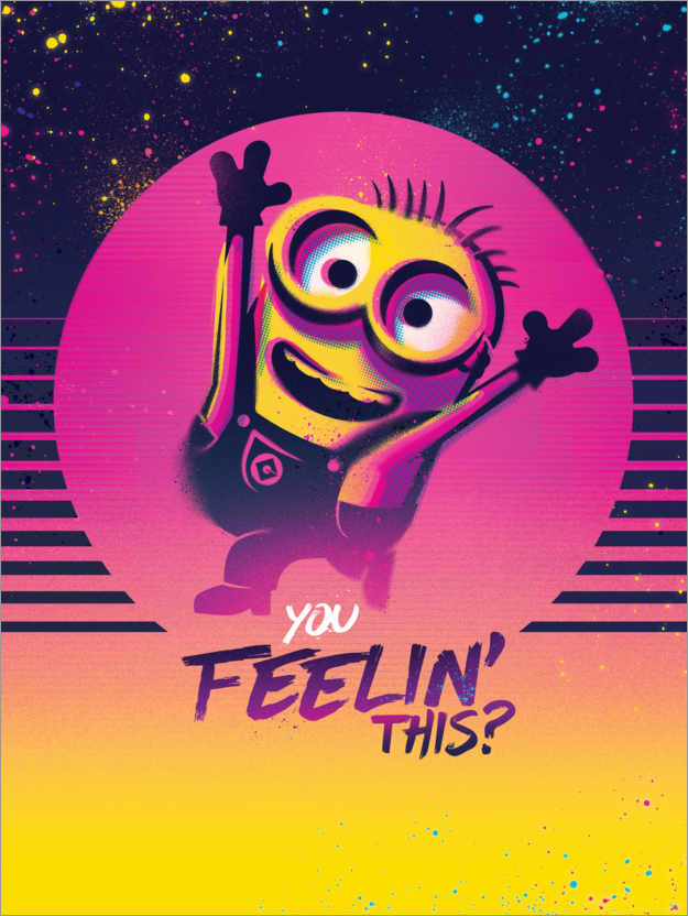 Poster Minions Space