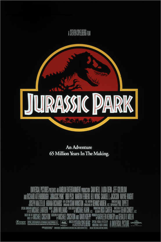 Poster Jurassic Park (anglais)