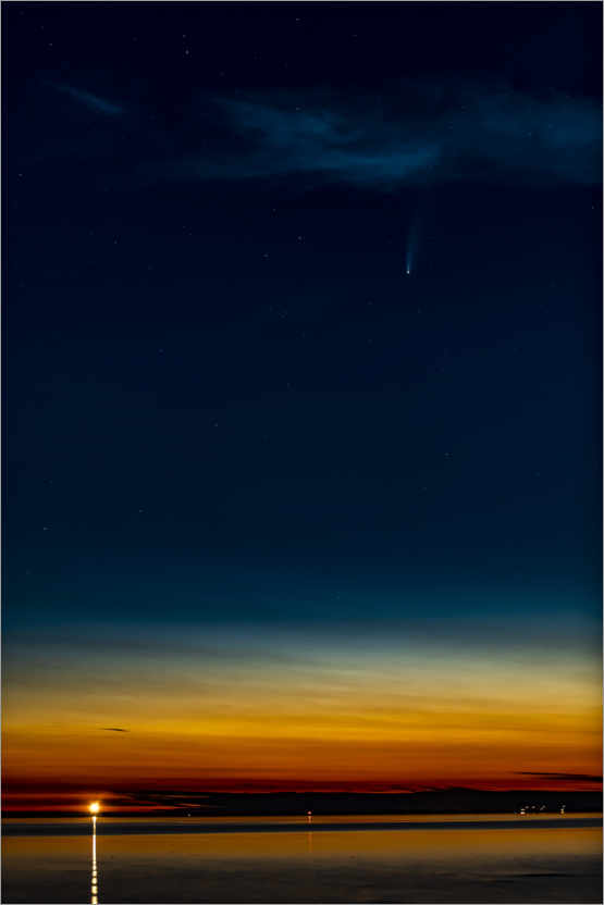 Poster Comet Neowise over Fehmarn