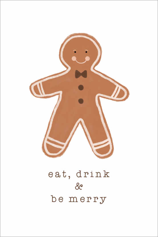 Plakat Eat Drink & Be Merry