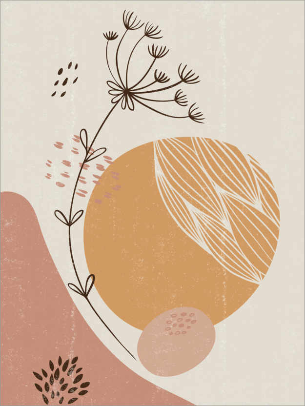 Poster Soleil botanique