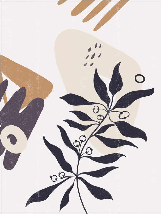 Póster Botânico minimalista
