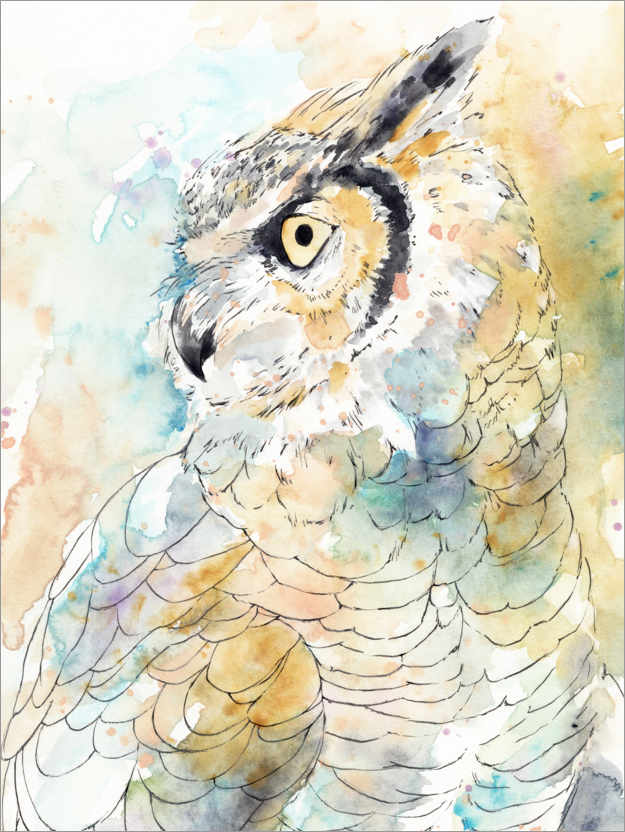 Poster Majestic Owl I.