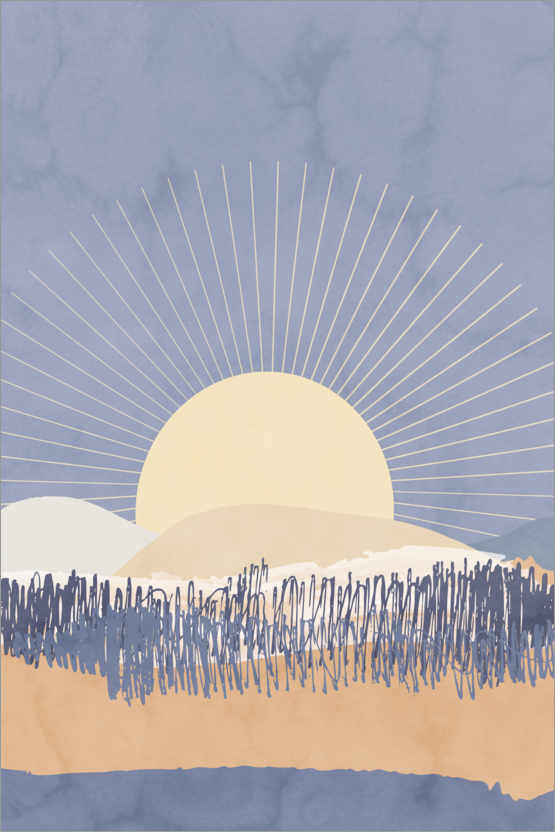 Póster Pôr-do-sol