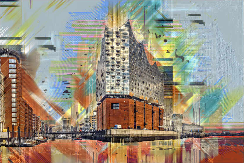 Poster Hamburg Elbe Philharmonic Hall