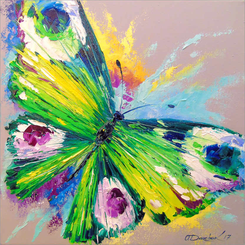 Poster Farfalla verde