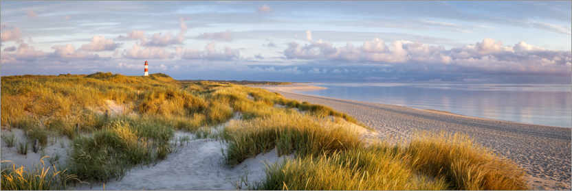 Póster Na praia de dunas em Sylt