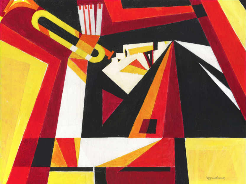 Poster Red Trumpeter