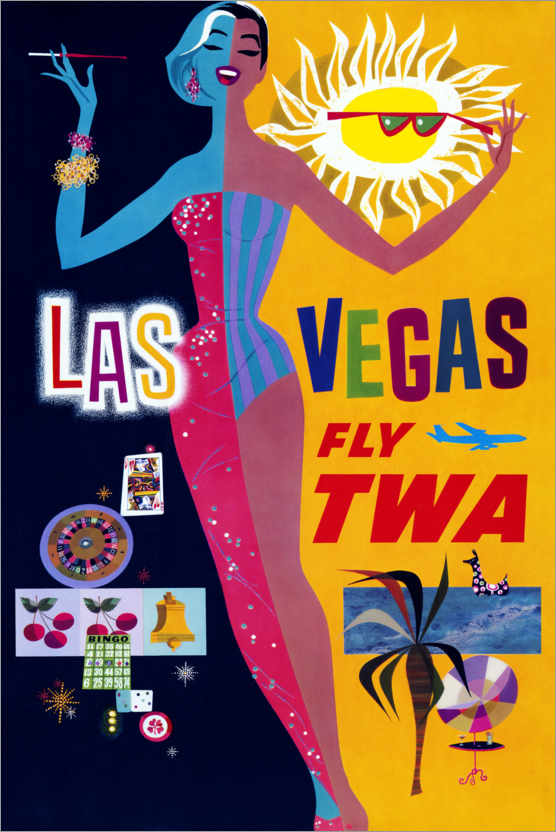 Poster Las Vegas, vola TWA