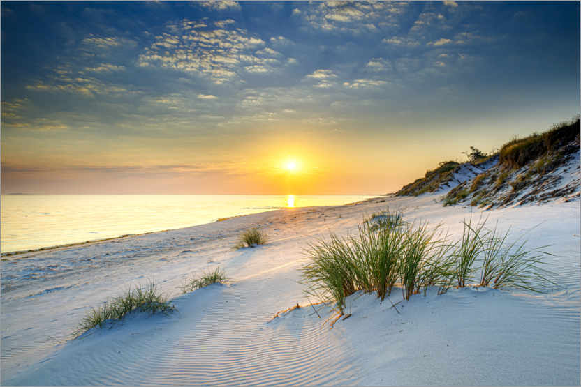 Póster Amanecer en la costa báltica