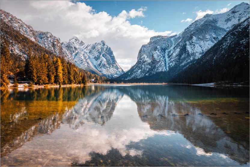 Poster Toblacher See, Südtirol