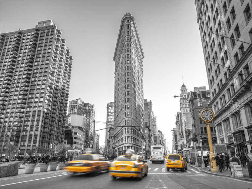 Poster Cabs at the Flatiron Bulding