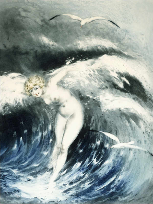 Poster Vénus dans les vagues