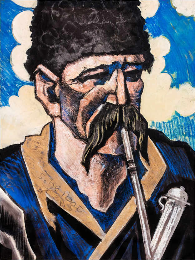 Poster Homme avec pipe