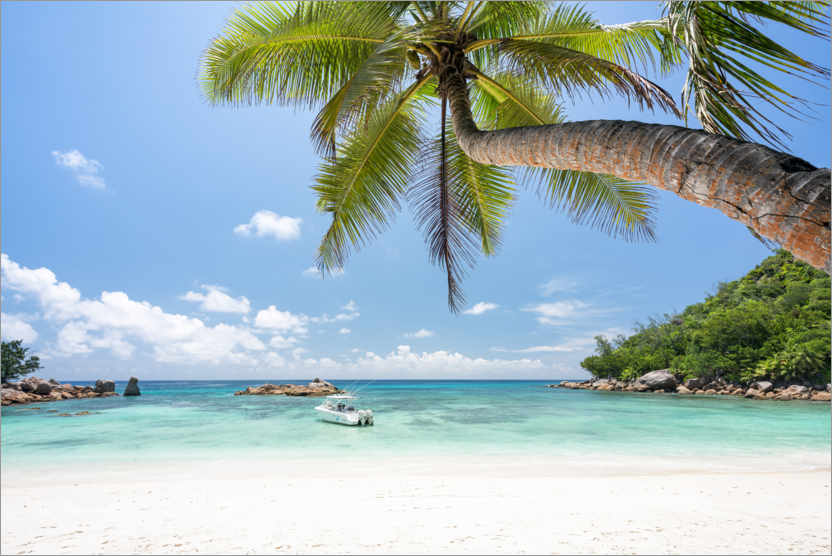 Poster Beach vacation in the Seychelles