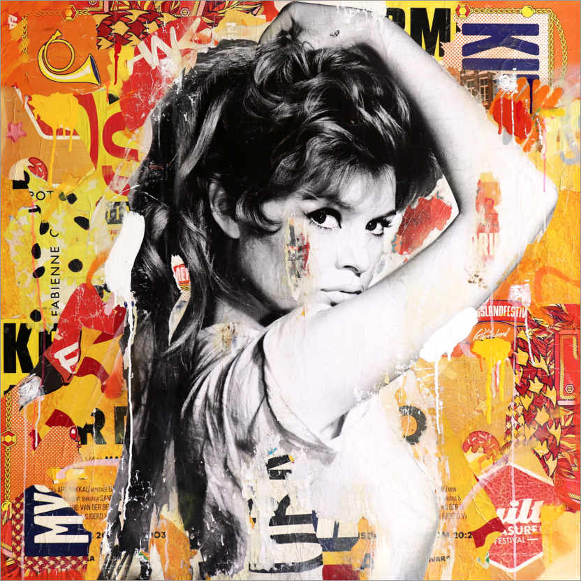 Poster Brigitte yellow